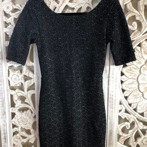 Short Sleeve Black Bodycon mini dress Free People